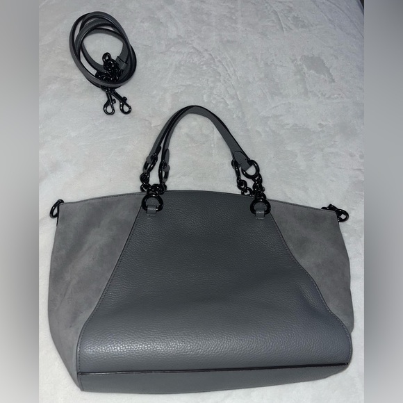 Chain Prairie Satchel Dark Gunmetal/ Heather Gray - Picture 6 of 9